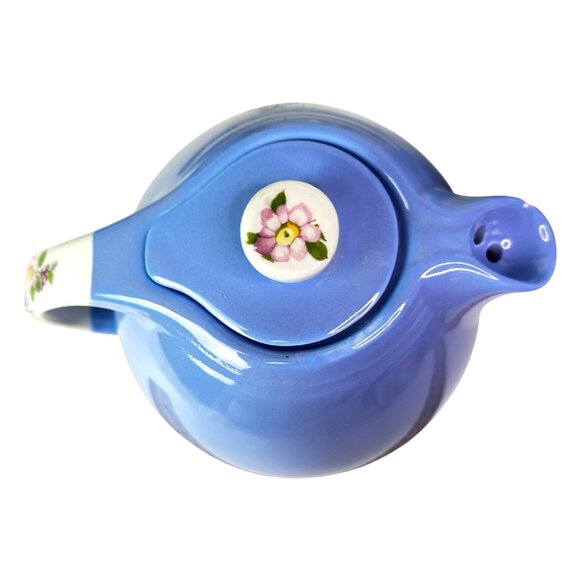 Vintage Hall's Superior Rose Parade Pitcher & Tea Pot Set Stoneware - Picture 9 of 14